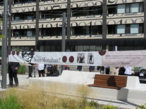 Inauguration de la place Iona-Monahan dans le district St-Sulpice, d'Ahuntsic-Cartierville