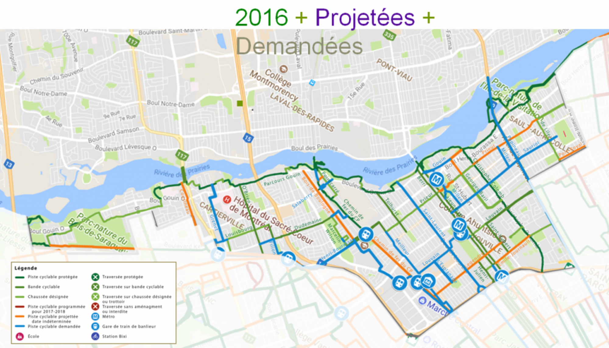 pistes cyclables demandées