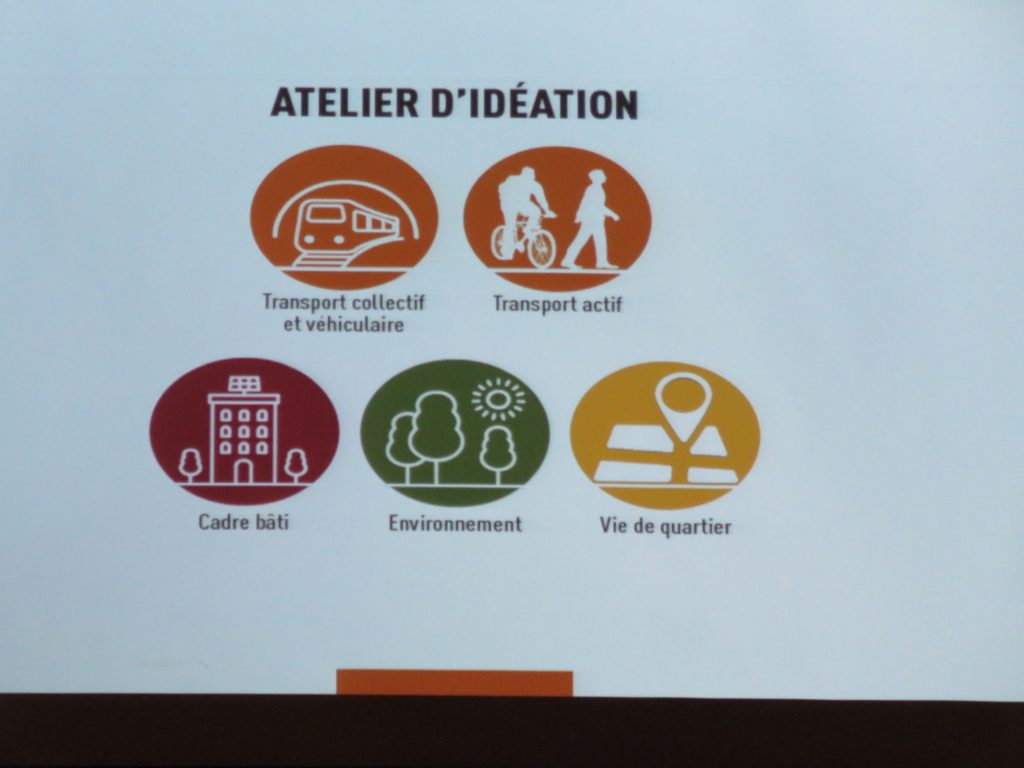 Diapo à la consultation du TOD Bois-Franc (Photo : jdv - Philippe Rachiele) Ahuntsic Cartierville Montréal