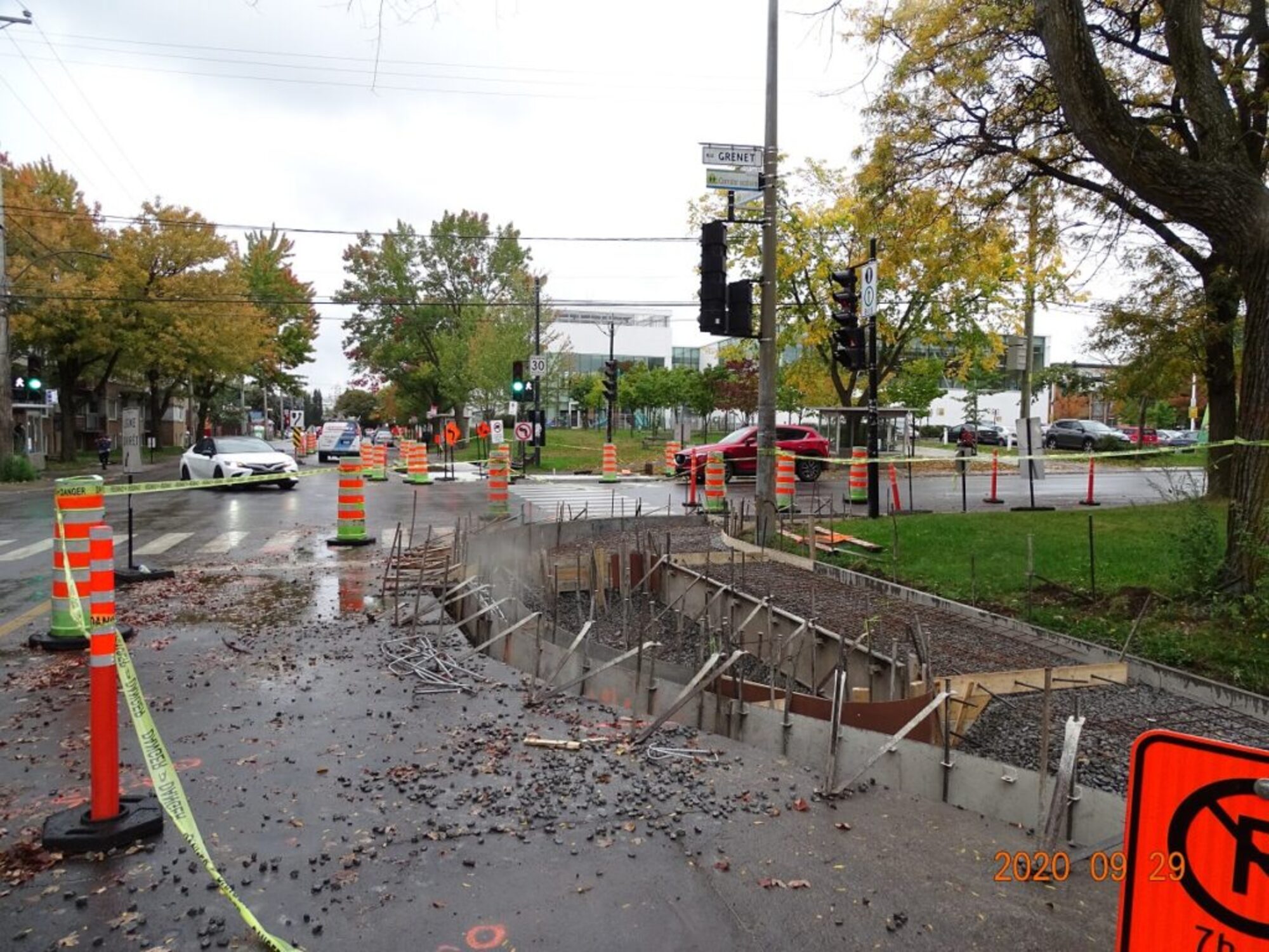 Saillies de trottoir rue Louisbourg Phtoto PR (1)