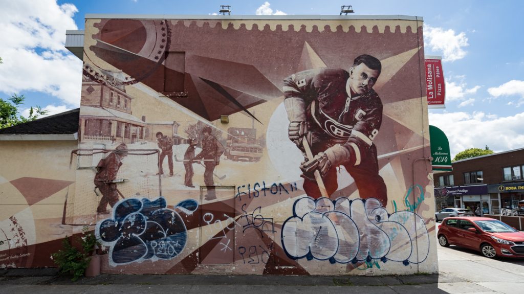 Maurice Richard ancienne murale