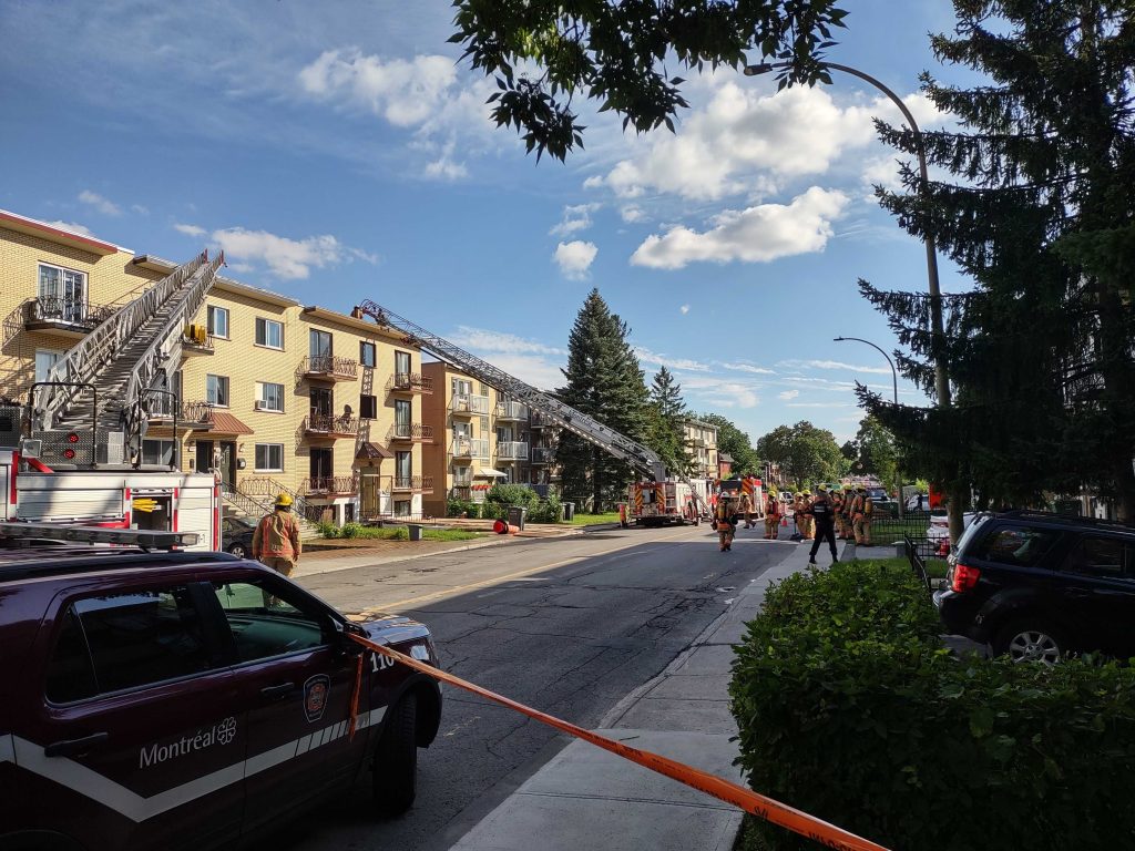 Incendie 1600 rue Sauvé Est