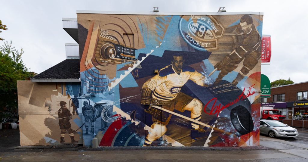 Maurice Richard murale